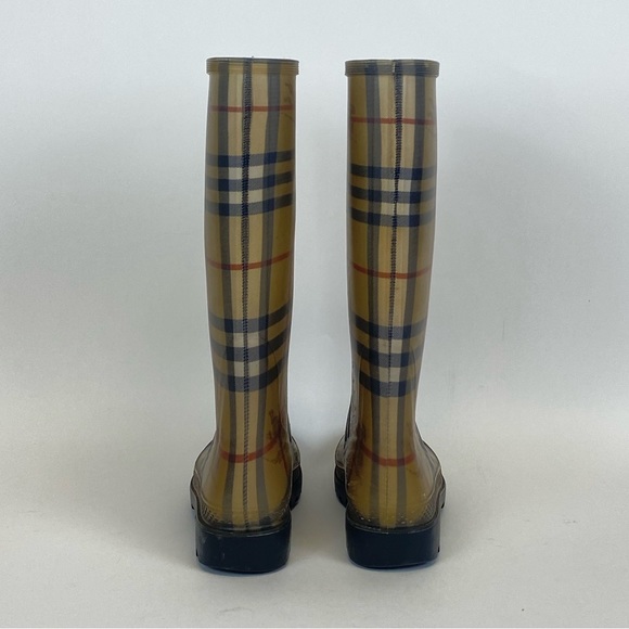Burberry Nova Check Rubber Rain Boots - Picture 2 of 5